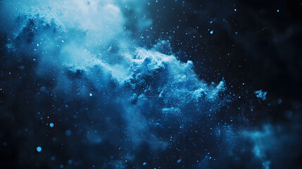 Obraz premium Vast and luminous deep space scene showcasing glowing nebulae and sparkling stars