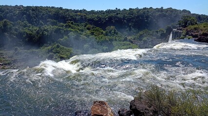 Immerse Yourself in the Stunning Panoramic Beauty of Iguazu Falls, Where Nature Unfolds Its Magnificent Story at Every Glance