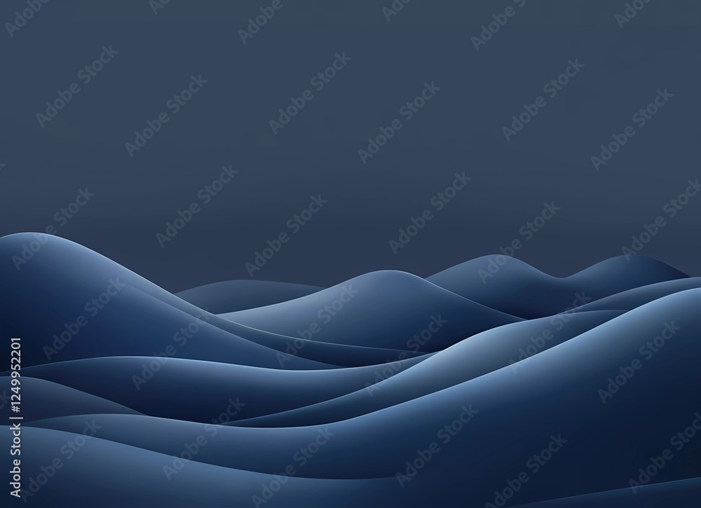 Fototapete abstract blue gradient background with a blur effect and copy space for text. dark color wallpaper d