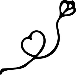 illustration romantic  love doodle art