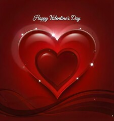 14 feb valentines day post card design