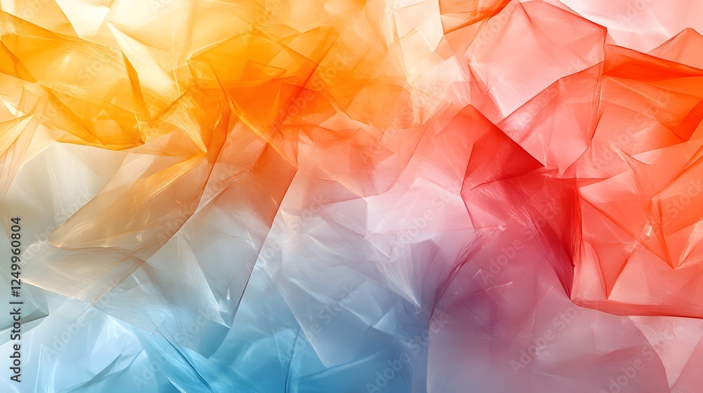 Aufkleber animated polygons colorful animated shapes swirlin in a vibrant dynamic background of swirling hues 