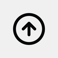 Thin Upward Arrow Symbol