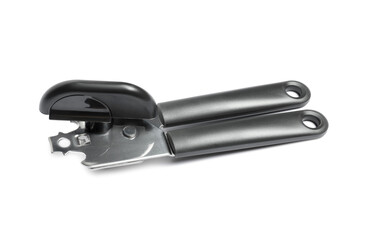 One can opener isolated on white. Kitchen utensil