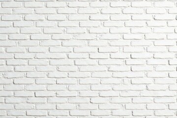 Obraz premium Immaculately smooth white brick wall, ideal background , studio, pattern, rustic