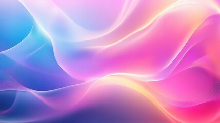 Abstract purple and pink background with flowing waves and smooth light design