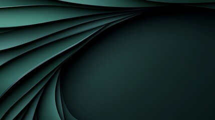 Obraz premium Abstract green wave background