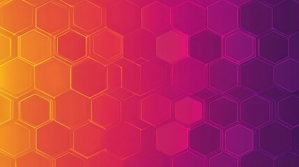 Abstract Hexagon Gradient Background