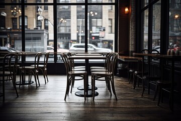 Interior of a empty inviting cafe