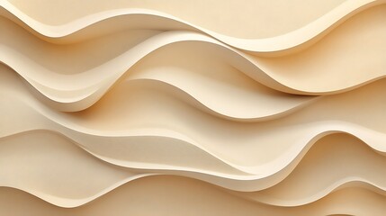 Obraz premium Beige waves background abstract design