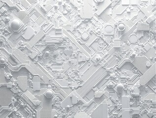 Abstract geometric shapes in white and grey hues, pattern style, abstract, corporate, background