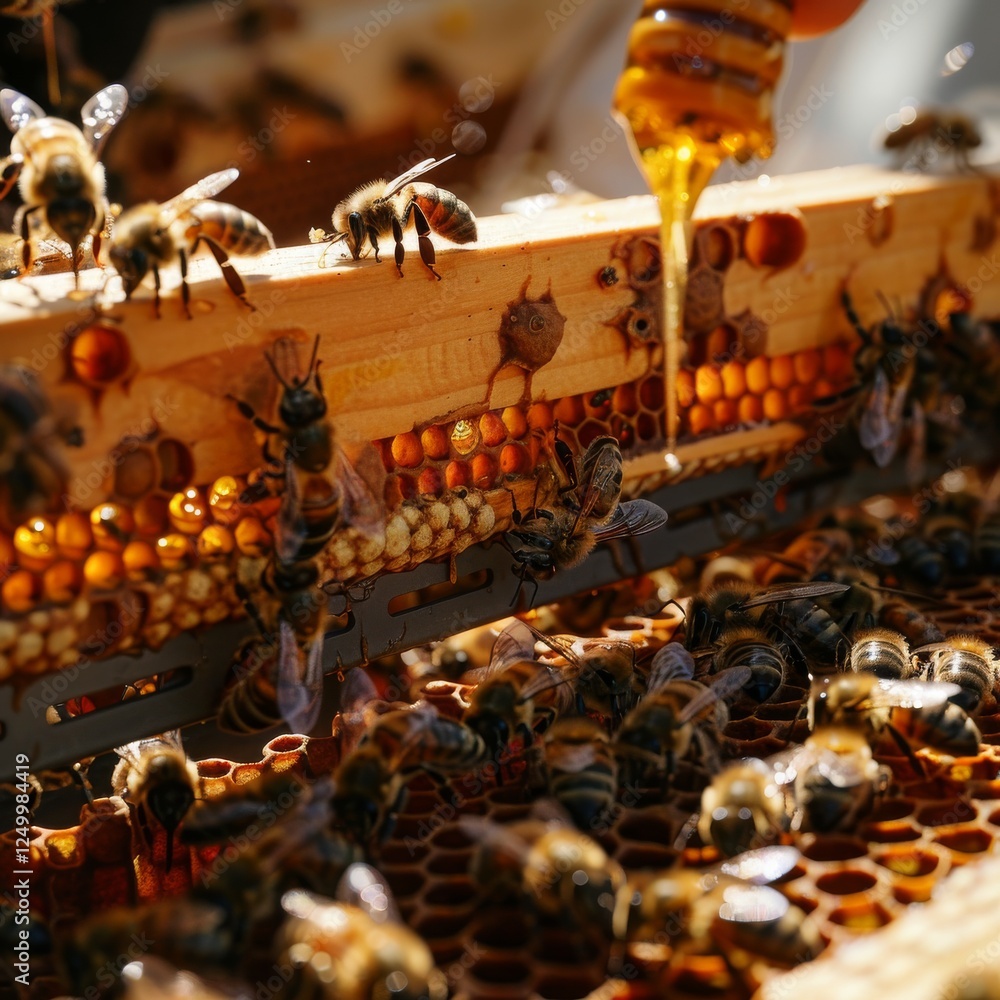 Poster high-tech beekeeping: robotic temperature-controlled beehive for efficient honey production