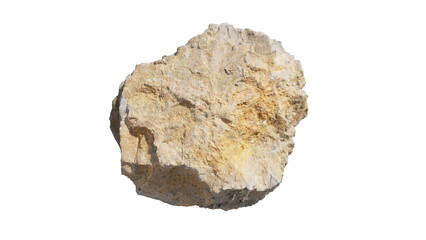 rock jagged isolated on transparant background. 3d rendering