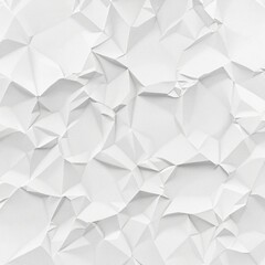 Obraz premium Abstract white texture with crumpled paper design, background, texture, white, design