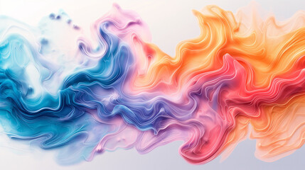Obraz premium Abstract Colorful Fluid Art Design