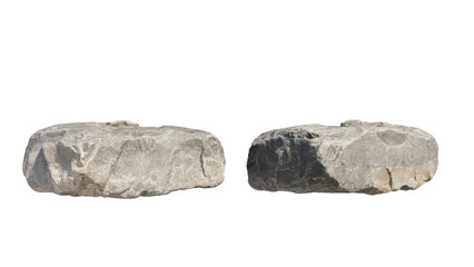 rock jagged isolated on transparant background. 3d rendering