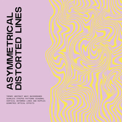Asymmetrical distorted lines