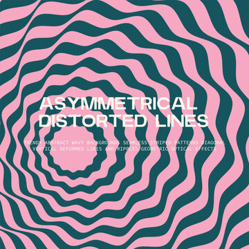Asymmetrical distorted lines