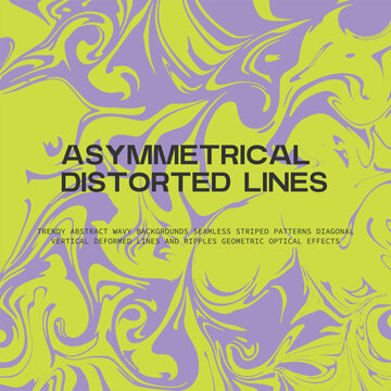 Asymmetrical distorted lines
