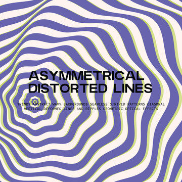 Asymmetrical distorted lines