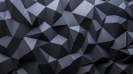 Obraz premium Abstract Dark Grey Triangular Polygonal Texture