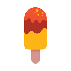 Ice cream popsicle summer treat illustration