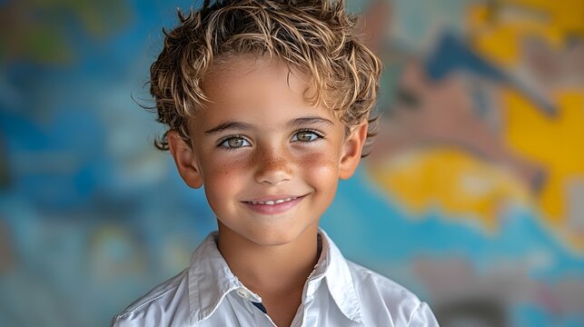 Portrait of a cheerful young Tongan student wearing a traditional ta ovala woven mat wrap as part of his school uniform smiling happily against a blurred natural background outdoors