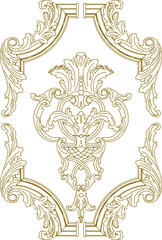 vector illustration sketch design decorative ornament carving decoration for classic ethnic vintage home interior