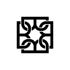 B Pattern vector illustration 