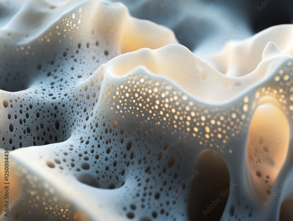 Poster textured abstract surface illuminated by soft light reveals intricate patterns and organic forms in 