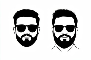 Two men with beards and sunglasses