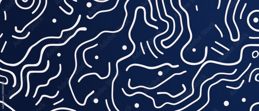 Poster abstract line patterns on a dark background for design use