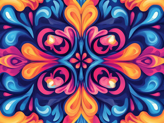 サイケデリックな絵画、ファッショナブルな絵画、原色,ファッション,最先端,モード,デジタルアート