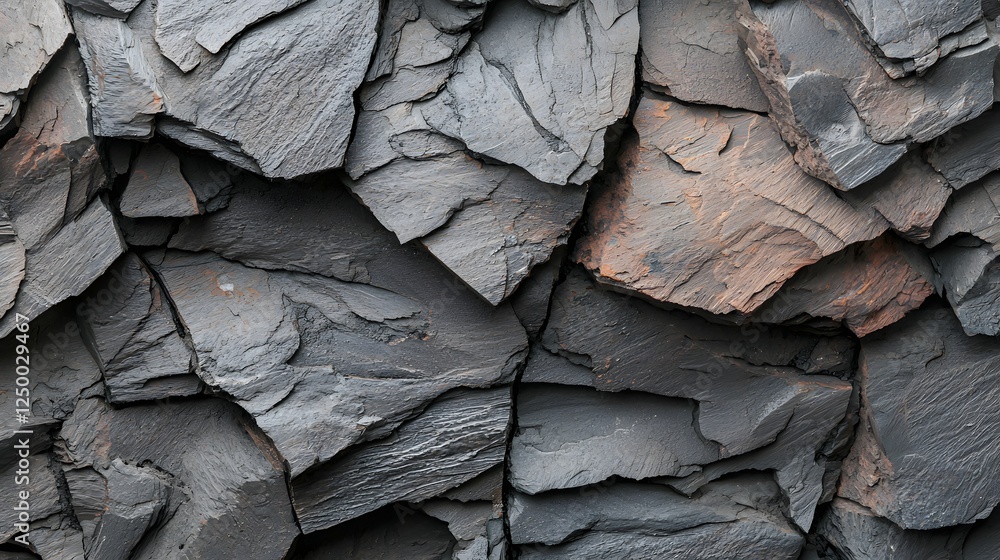Poster closeup of a weathered textured natural surface of rock and stone with a rugged earthy and gritty pa