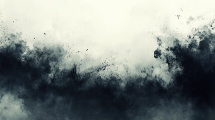 Obraz premium Dramatic Monochrome Abstract Texture with Dark Ink and Subtle Gradations