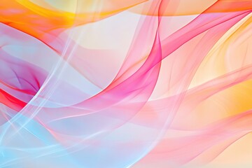 Colorful Flowing Waves of Light and Fabric in Soft Gradients