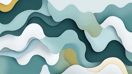 Obraz premium Abstract wavy paper design (1)