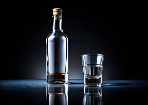 Empty bottle, empty glass: a stark reminder.  World Professional Alcoholics' Day â€“ seek help.