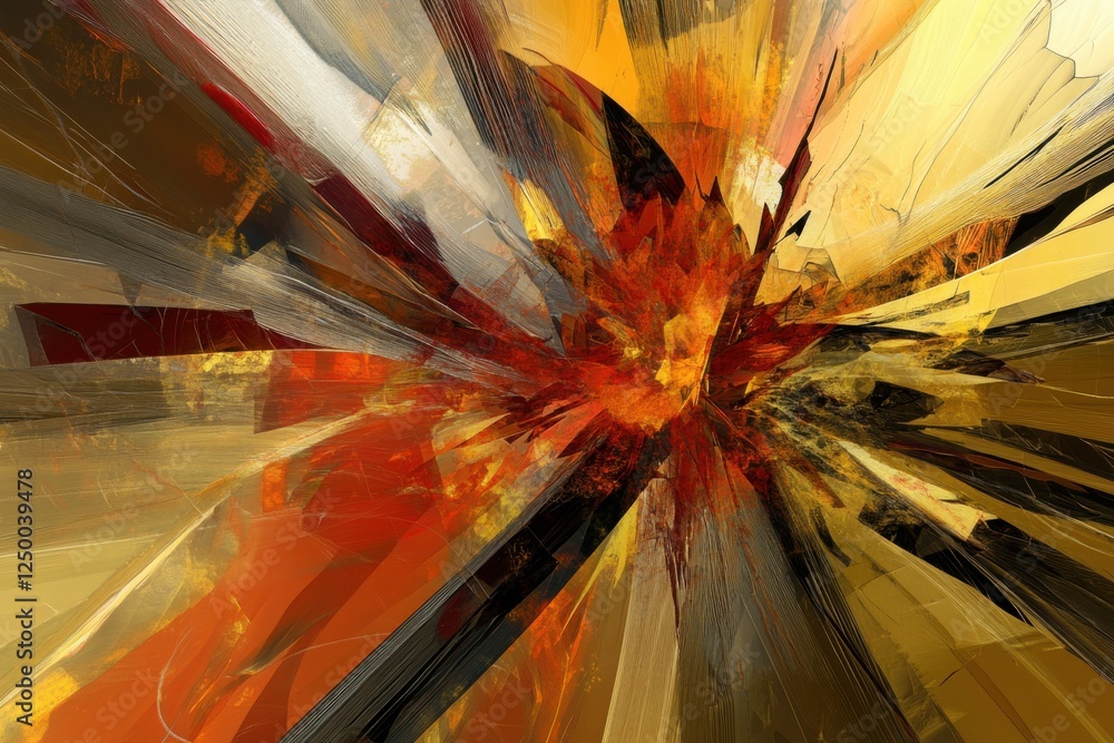 Poster abstract explosion of colors in dynamic motion and vivid hues