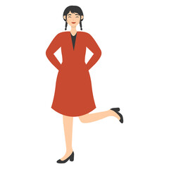 Illustration of People Smile. World Smile Day Celebration. Vector Character.