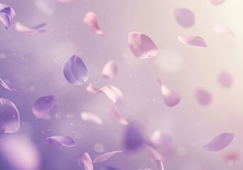 A delicate floral design featuring soft pastel colors, including shades of pink and purple. The gentle light and subtle details create a dreamy and romantic atmosphere.