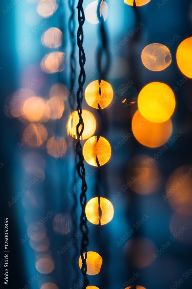 Leinwandbilder warm bokeh lights creating a magical and dreamy atmosphere background : generative ai