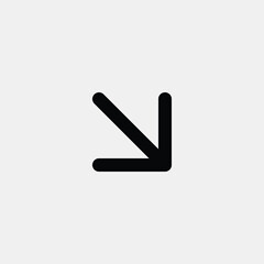 Simple Down Right Arrow Icon
