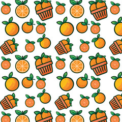 seamless lemon fruits background