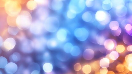 Obraz premium Abstract Blue Orange Bokeh Lights Background for Design