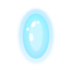 Illustration of blue magic stone