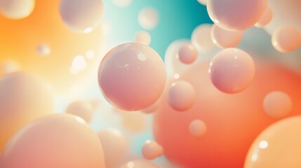 Bright Balloons in Minimalist Harmony, Evoking Joy and Simplicity