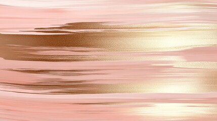 Elegant Pink and Gold Abstract Brush Stroke Background for Design Projects