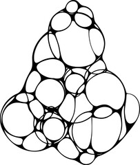 Obraz premium Sketch of bubble neurographic style