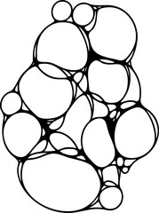 Sketch of bubble neurographic style